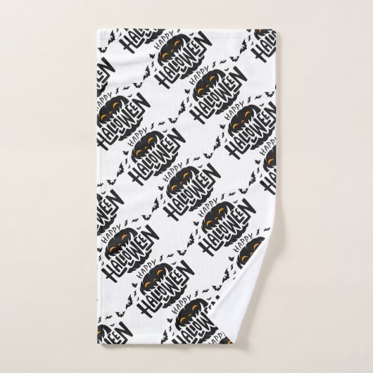 Happy Halloween Pumpkin Bath-handdoekset Bad Handdoek (Handdoek)