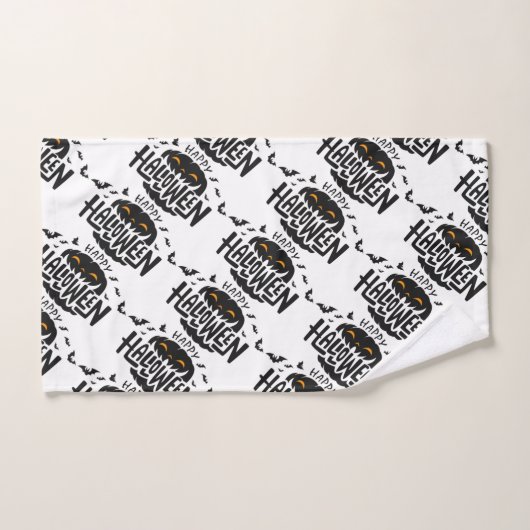 Happy Halloween Pumpkin Bath-handdoekset Bad Handdoek (Handdoek)