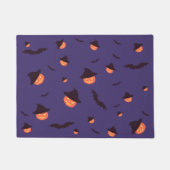Happy Halloween Pumpkin & Bats Doormat – Feestelij Deurmat (Voorkant)