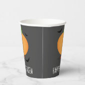 Happy Halloween Pumpkin Bats Papieren Bekers (Rechts)