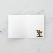 Happy Halloween Pumpkin-boom Kaart (Binnen)