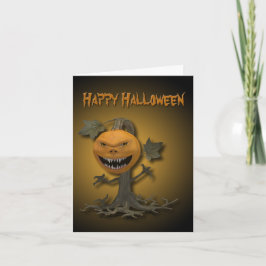 Happy Halloween Pumpkin-boom Kaart