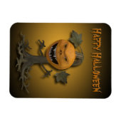 Happy Halloween Pumpkin-boom Magneet (Horizontaal)