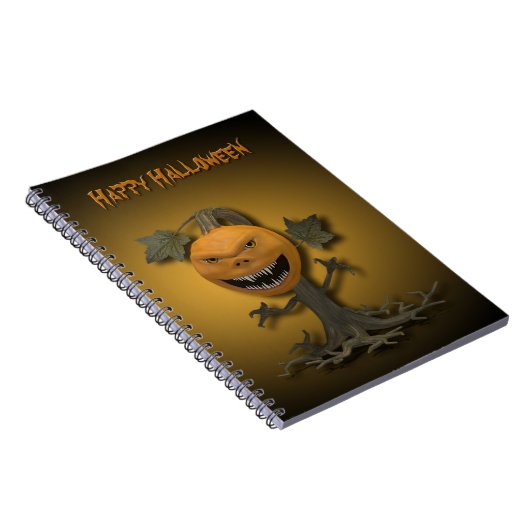 Happy Halloween Pumpkin-boom Notitieboek (Rechterzijde)