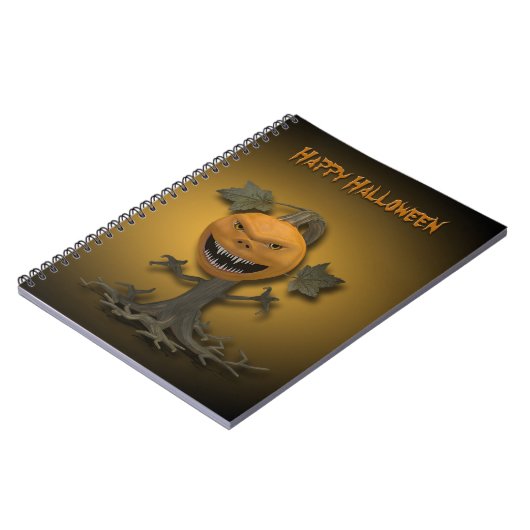 Happy Halloween Pumpkin-boom Notitieboek (Linkerzijde)