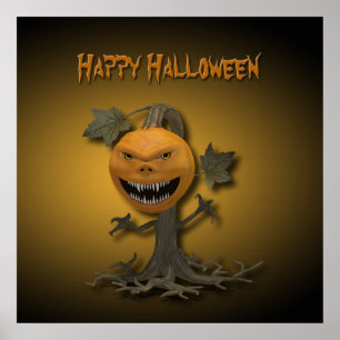 Happy Halloween Pumpkin-boom Poster