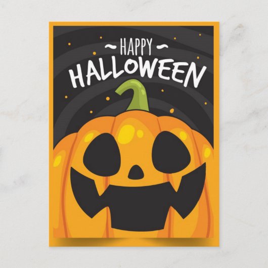 Happy Halloween Pumpkin Briefkaart (Voorkant)