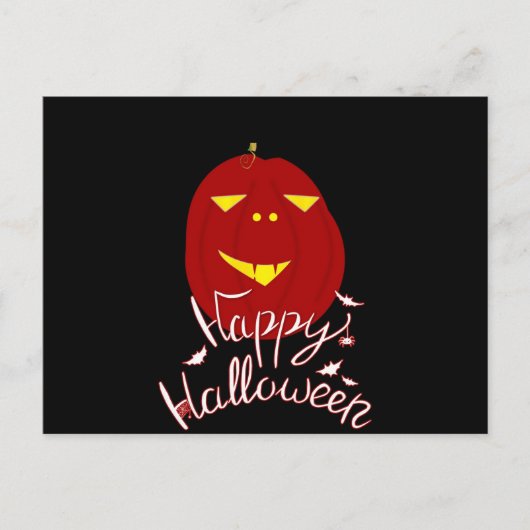 Happy Halloween Pumpkin Briefkaart (Voorkant)