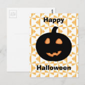 Happy Halloween Pumpkin Briefkaart (Voorkant / Achterkant)