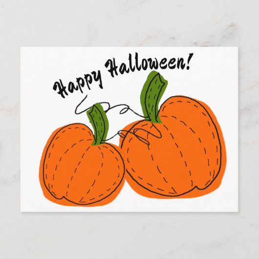 Happy Halloween Pumpkin briefkaart (Voorkant)