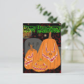  Happy Halloween Pumpkin-Briefkaart Briefkaart (Staand voorkant)