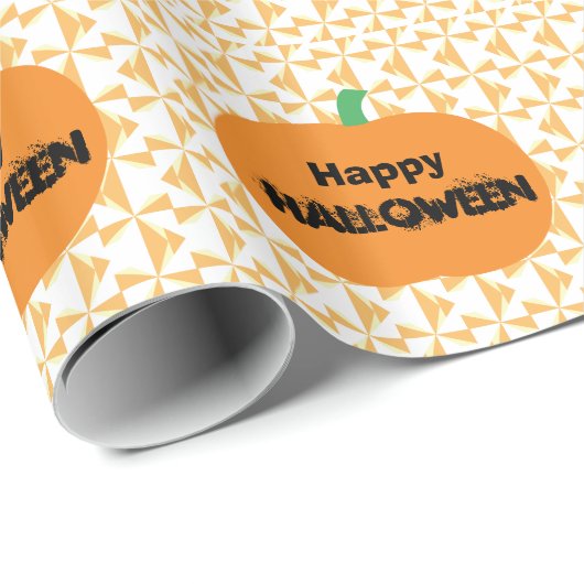 Happy Halloween Pumpkin Cadeaupapier (Rol Hoek)