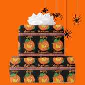 Happy Halloween Pumpkin Candy Corn Jack O Lantern Cadeaupapier