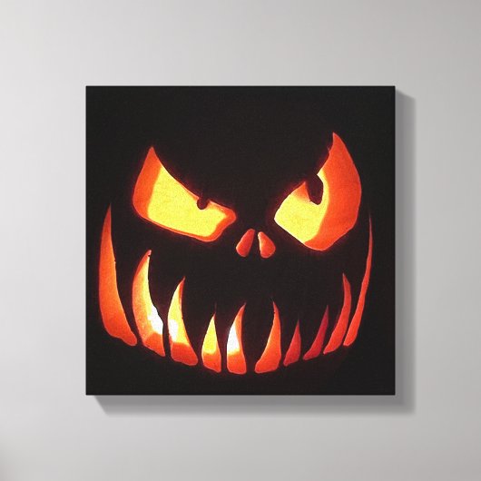 Happy Halloween Pumpkin Canvas Afdruk (Voorkant)