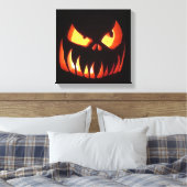Happy Halloween Pumpkin Canvas Afdruk (Insitu (Slaapkamer))