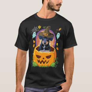 Happy Halloween Pumpkin Chiweenie Dog Witch Cute H T-shirt