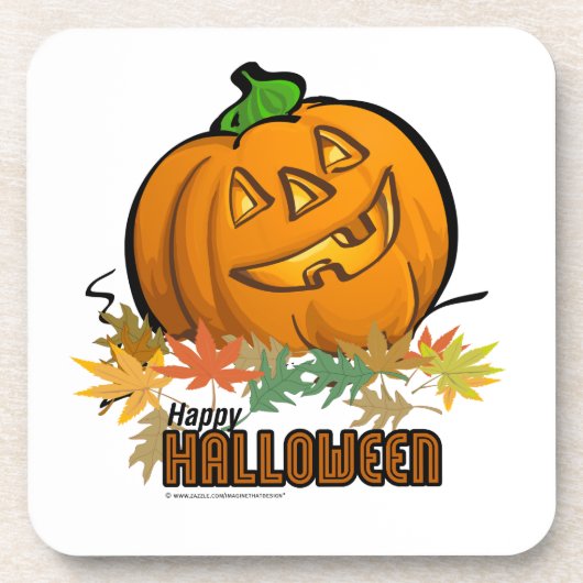 Happy Halloween Pumpkin Drankjes Onderzetter (Voorkant)