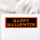 Happy Halloween Pumpkin Etiket (Insitu)
