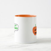 Happy Halloween Pumpkin Face Mok (Midden)