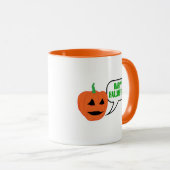 Happy Halloween Pumpkin Face Mok (Voorkant rechts)
