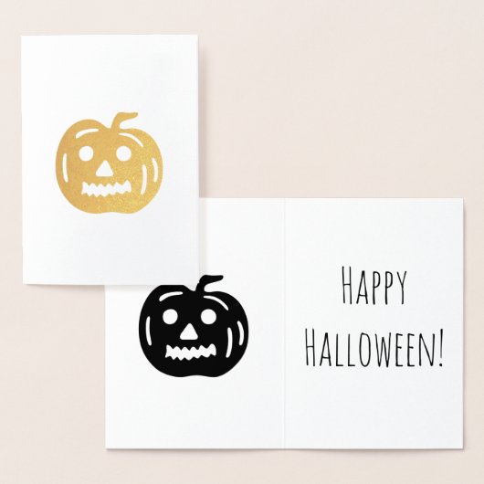 Happy Halloween Pumpkin Folie Kaarten (Display)