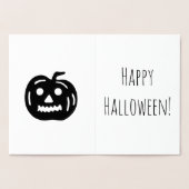 Happy Halloween Pumpkin Folie Kaarten (Binnen)