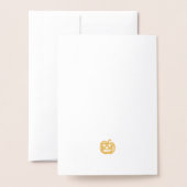 Happy Halloween Pumpkin Folie Kaarten (Met envelop)