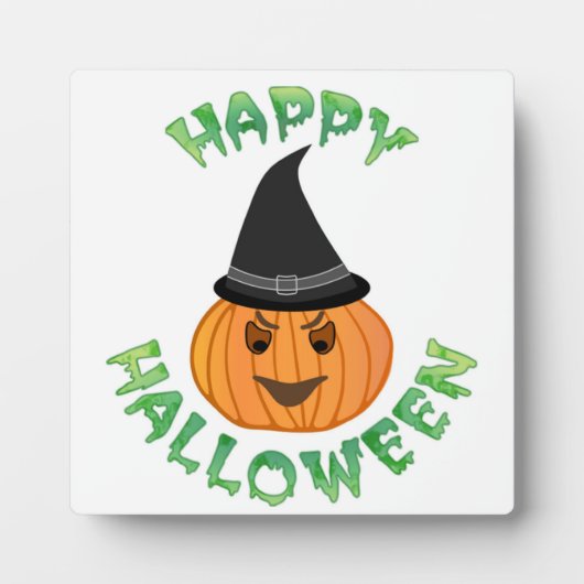 "HAPPY HALLOWEEN" PUMPKIN FOTOPLAAT (Voorkant)