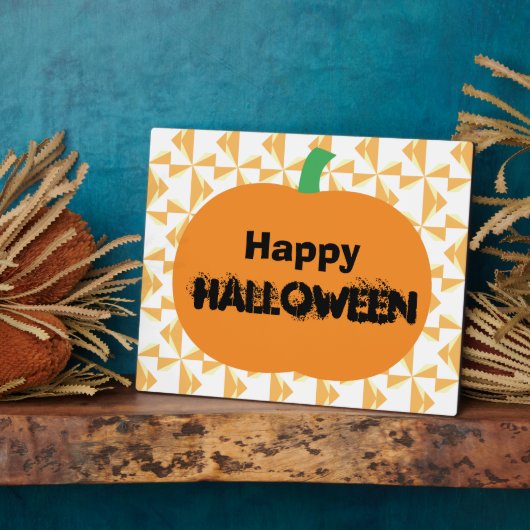 Happy Halloween Pumpkin Fotoplaat (Zijkant)