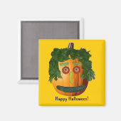 Happy Halloween! - Pumpkin-gezichtsveld zonder sne Magneet (Voorkant / Achterkant)