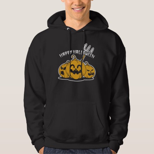 Happy Halloween Pumpkin Hoodie (Voorkant)