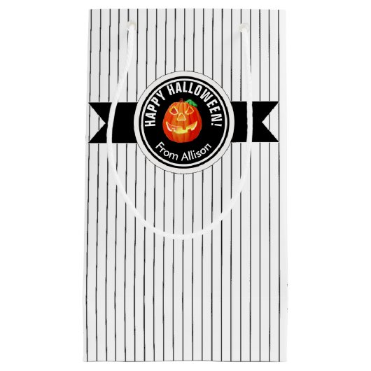 Happy Halloween Pumpkin ID212 Klein Cadeauzakje (Voorkant)