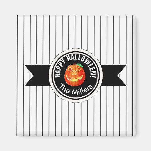 Happy Halloween Pumpkin ID212 Magneet (Voorkant)