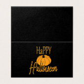 Happy Halloween Pumpkin Kaart (Buitenkant ongevouwen)