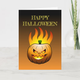 Happy Halloween Pumpkin Kaart