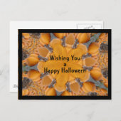 Happy Halloween Pumpkin Kaleidoscoop Briefkaart (Voorkant / Achterkant)