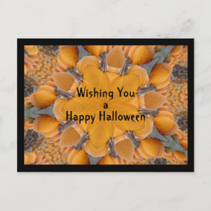 Happy Halloween Pumpkin Kaleidoscoop Briefkaart
