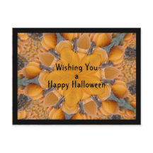 Happy Halloween Pumpkin Kaleidoscoop Briefkaart