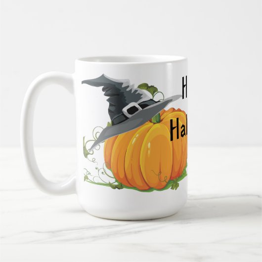 Happy Halloween Pumpkin Koffiemok (Links)