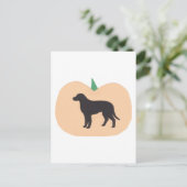 Happy Halloween Pumpkin Labrador Retriever Briefkaart (Staand voorkant)