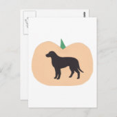 Happy Halloween Pumpkin Labrador Retriever Briefkaart (Voorkant / Achterkant)