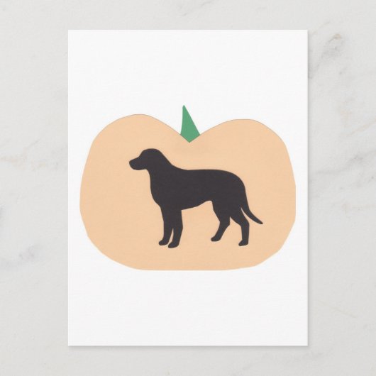 Happy Halloween Pumpkin Labrador Retriever Briefkaart (Voorkant)