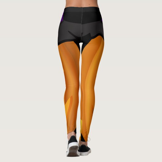 Happy Halloween Pumpkin Leggings (Achterkant)