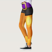 Happy Halloween Pumpkin Leggings (Links)