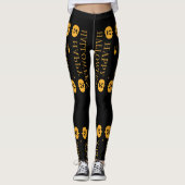 Happy Halloween Pumpkin Leggings (Voorkant)