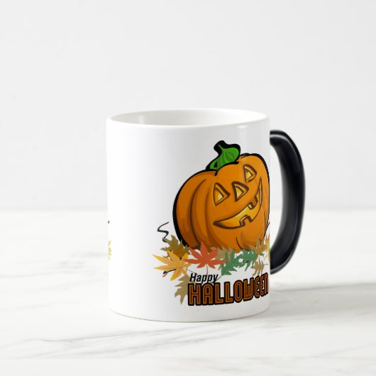 Happy Halloween Pumpkin Magische Mok (Voorkant rechts)