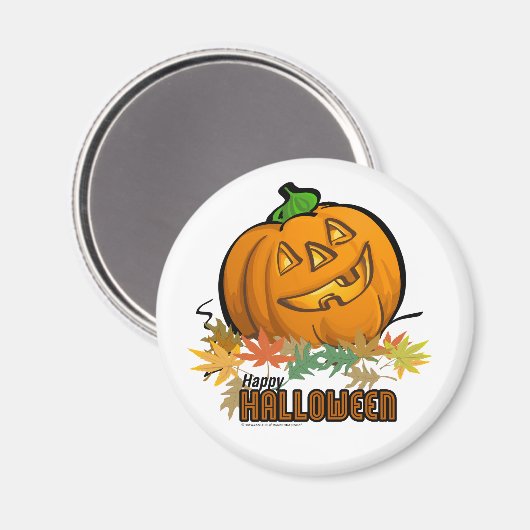 Happy Halloween Pumpkin Magneet (Voorkant / Achterkant)