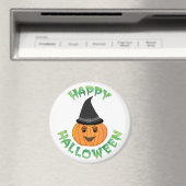 "HAPPY HALLOWEEN" PUMPKIN MAGNEET (Insitu (Vaatwasser))