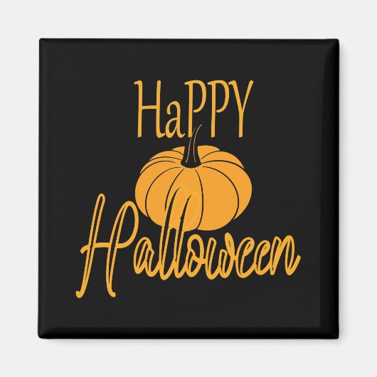 Happy Halloween Pumpkin Magneet (Voorkant)