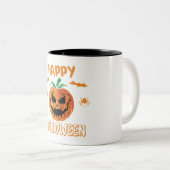 Happy Halloween Pumpkin Mok – Spooky Coffee Cup (Voorkant rechts)